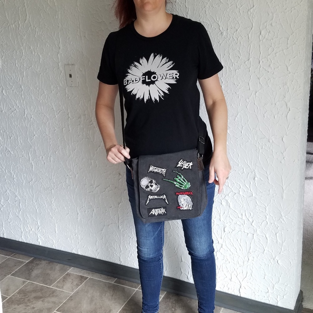 Concert bag, messenger bag, rock shirt, festival - Picture 2 of 5